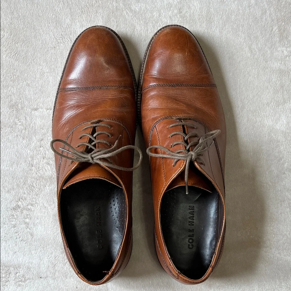 Cole Haan Leather Carnegie Oxfords. Men’s Size 10 - Picture 3 of 10
